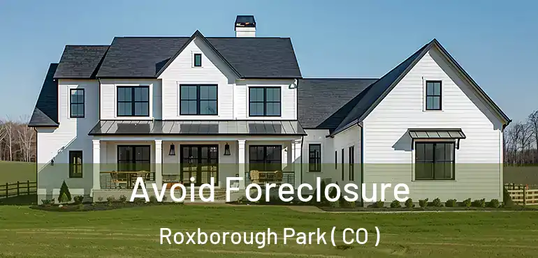 Avoid Foreclosure Roxborough Park ( CO )