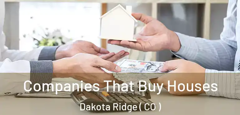 Companies That Buy Houses Dakota Ridge ( CO )