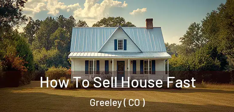 How To Sell House Fast Greeley ( CO )