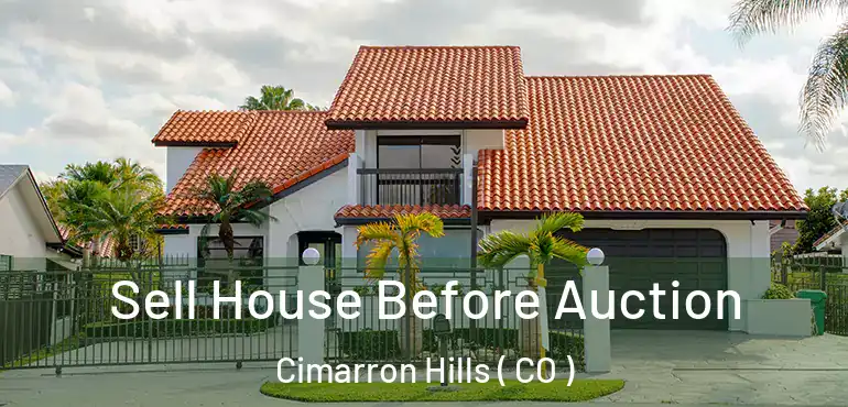 Sell House Before Auction Cimarron Hills ( CO )