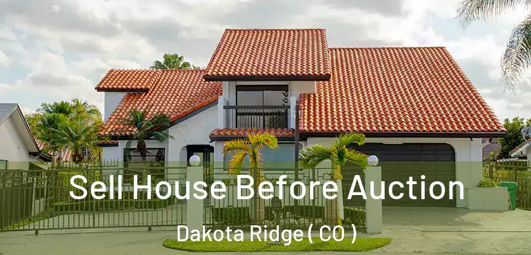 Sell House Before Auction Dakota Ridge ( CO )