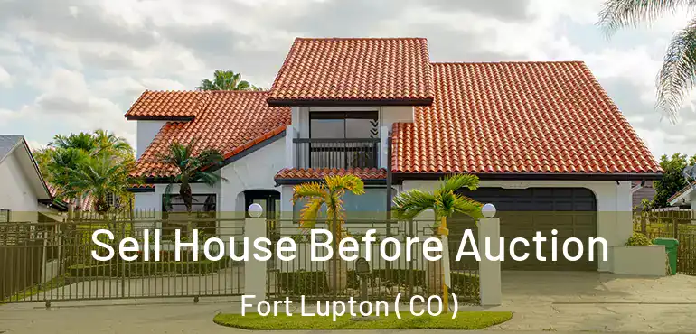 Sell House Before Auction Fort Lupton ( CO )