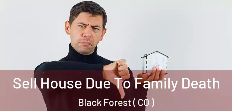 Sell House Due To Family Death Black Forest ( CO )