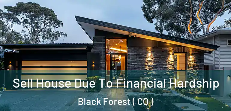 Sell House Due To Financial Hardship Black Forest ( CO )