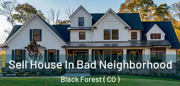 Sell House In Bad Neighborhood Black Forest ( CO )