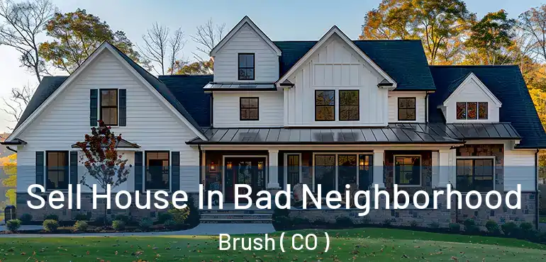 Sell House In Bad Neighborhood Brush ( CO )