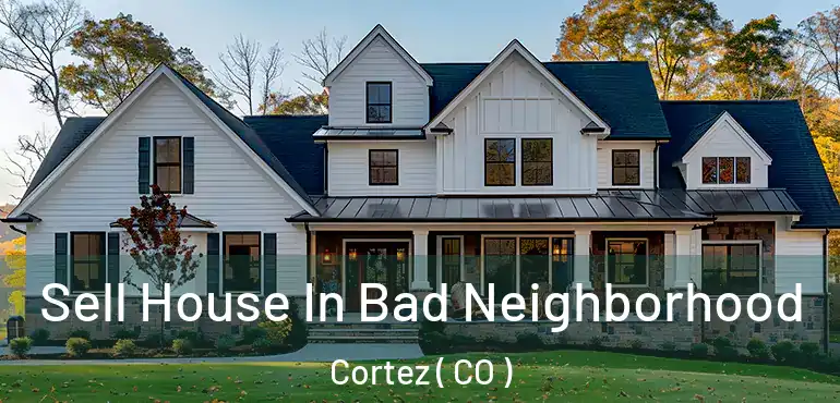 Sell House In Bad Neighborhood Cortez ( CO )