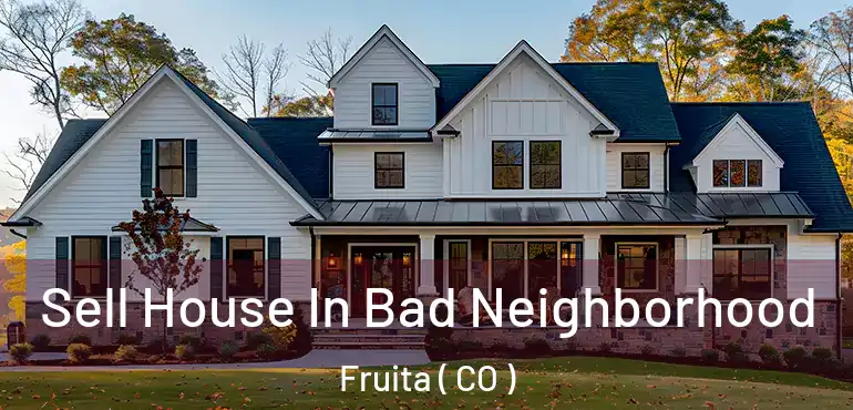 Sell House In Bad Neighborhood Fruita ( CO )
