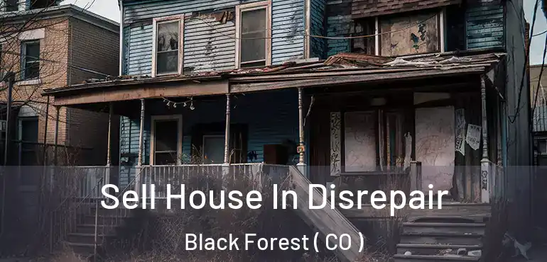 Sell House In Disrepair Black Forest ( CO )