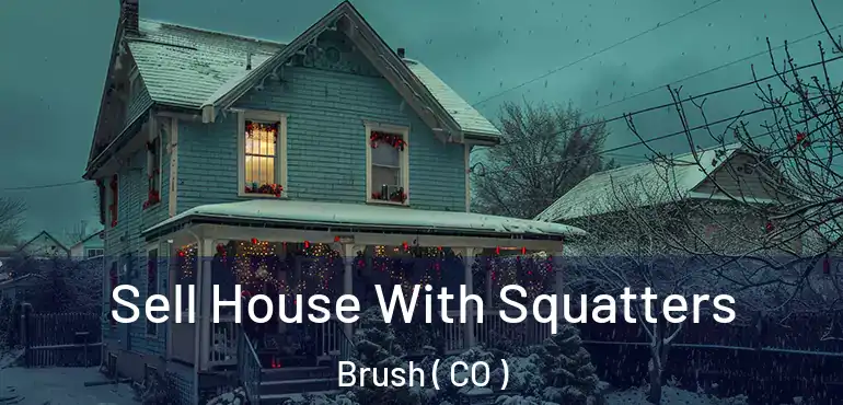 Sell House With Squatters Brush ( CO )
