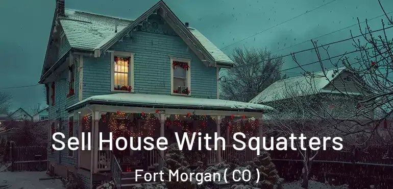 Sell House With Squatters Fort Morgan ( CO )