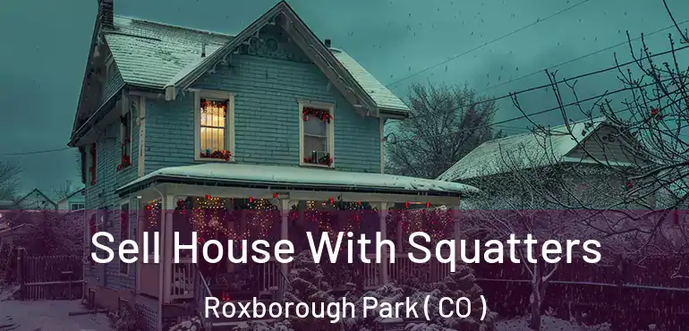 Sell House With Squatters Roxborough Park ( CO )