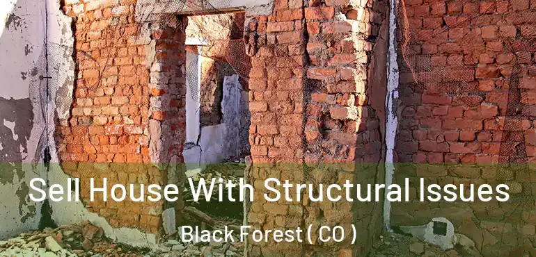 Sell House With Structural Issues Black Forest ( CO )