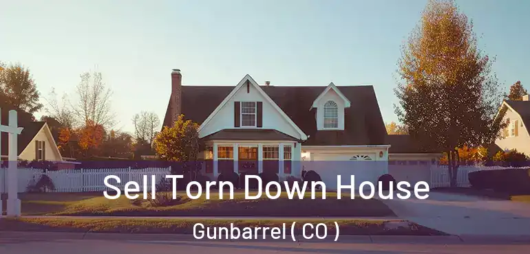 Sell Torn Down House Gunbarrel ( CO )