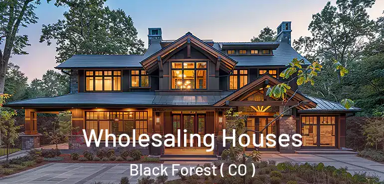 Wholesaling Houses Black Forest ( CO )