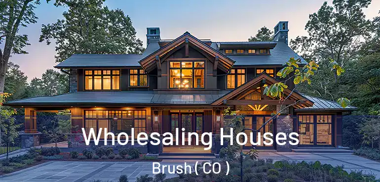 Wholesaling Houses Brush ( CO )