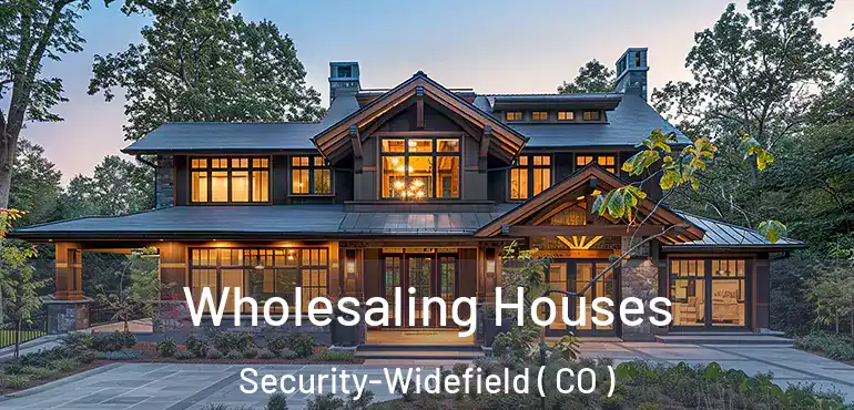 Wholesaling Houses Security-Widefield ( CO )